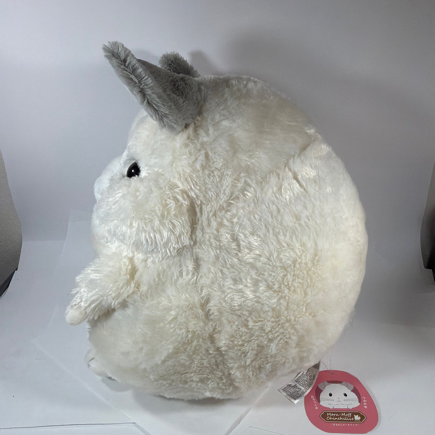 Amuse Maru-Moff Chinchilline Mochimaru White Chinchilla Plush 13.5 in