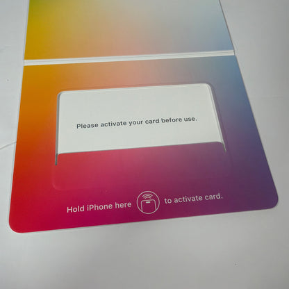Apple Card Original Sleeve Activation Packaging Only No Card Included