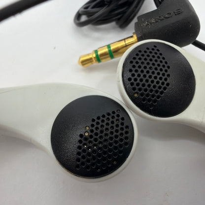 Sony MDR-W014 Lightweight Behind the Neck Stereo Headphones White Black Tested