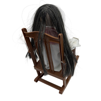 Animated Rocking Chair Granny Halloween Decoration 16 in Tested Working