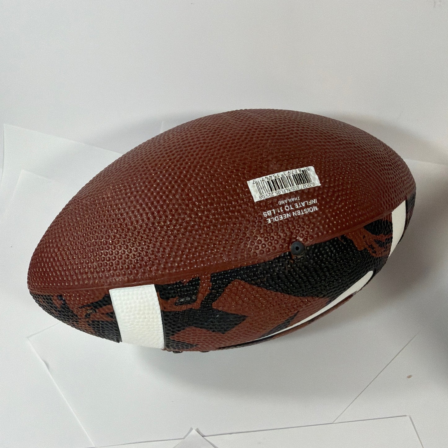 Nike Spin NF1052 11 Inch Football Brown Black White 11Lbs