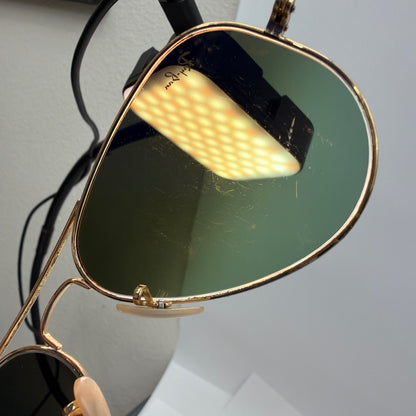 Ray-Ban RB3479 001/70 Sunglasses Gold Frame Mirrored Lens 58-14