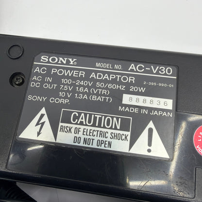 Sony AC-V30 AC Power Adapter Battery Charger Tested Working Made in Japan