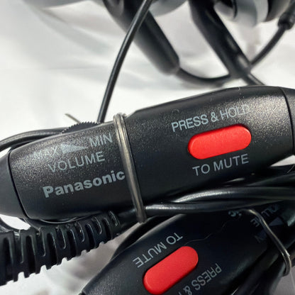 Lot of 2 Panasonic KX-TCA430 2.5mm Wired Headsets Tested