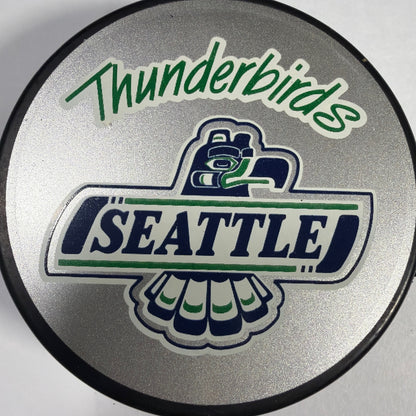 InGlasCo Seattle Thunderbirds Official WHL Hockey Puck Made in Slovakia