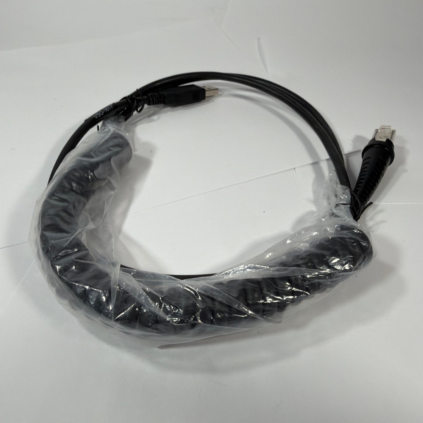 Honeywell VSO-1617 Coiled USB-A to Modular RJ Barcode Scanner Cable