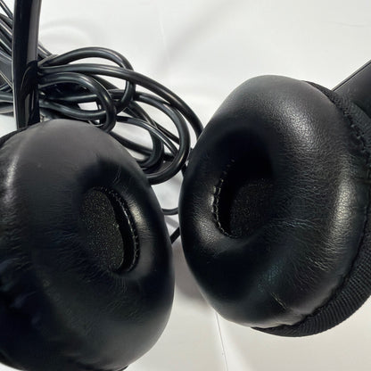 Logitech Logi Black USB Wired Headset with Boom Mic Tested Working